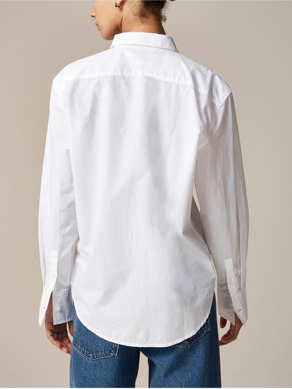 J Crew Top 2 Garçon Cotton Poplin White - Picture 4 of 10